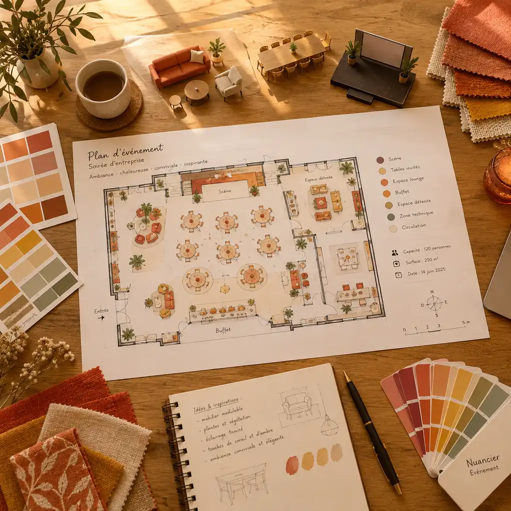 Stratégie de décoration et plan d'événement dans Event Planner